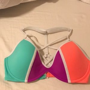 PINK bathing suit top well padded
